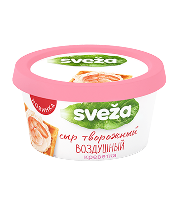 Сыр творожный «Воздушный» со вкусом «Креветка» 